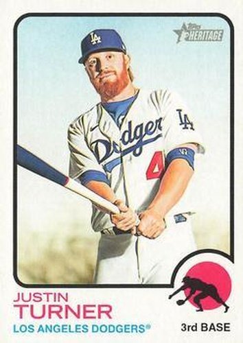 #383 Justin Turner - Los Angeles Dodgers - 2022 Topps Heritage Baseball