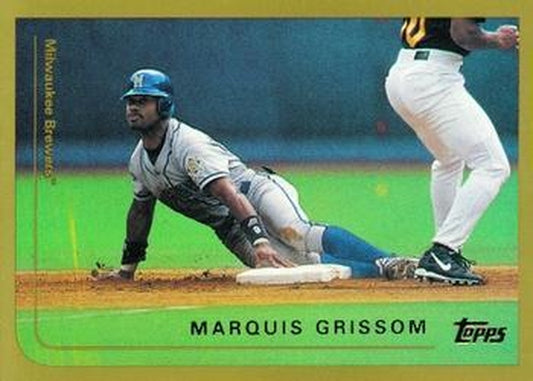 #383 Marquis Grissom - Milwaukee Brewers - 1999 Topps Baseball