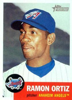 #383 Ramon Ortiz - Anaheim Angels - 2002 Topps Heritage Baseball