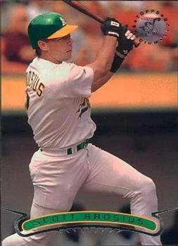 #383 Scott Brosius - Oakland Athletics - 1996 Stadium Club Baseball