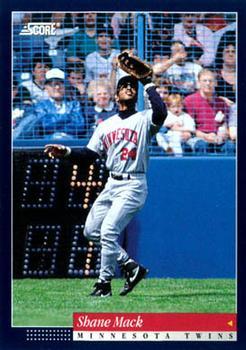 #383 Shane Mack - Minnesota Twins -1994 Score Baseball
