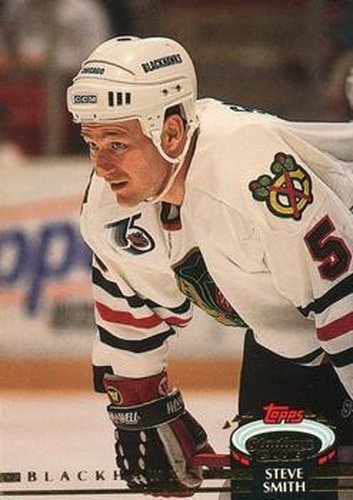 #383 Steve Smith - Chicago Blackhawks - 1992-93 Stadium Club Hockey