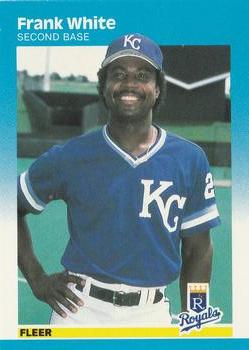 #383 Frank White - Kansas City Royals - 1987 Fleer Baseball
