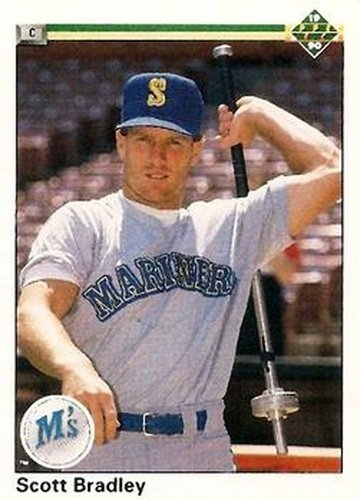 #383 Scott Bradley - Seattle Mariners - 1990 Upper Deck Baseball