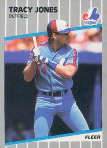 #383 Tracy Jones - Montreal Expos - 1989 Fleer Baseball
