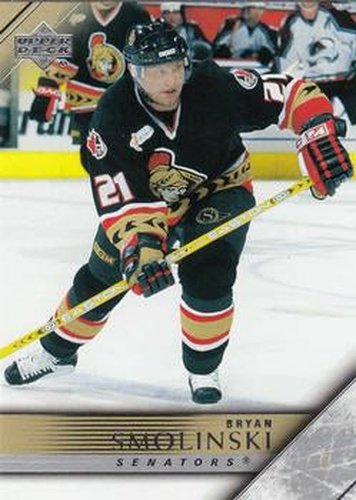 #383 Bryan Smolinski - Ottawa Senators - 2005-06 Upper Deck Hockey