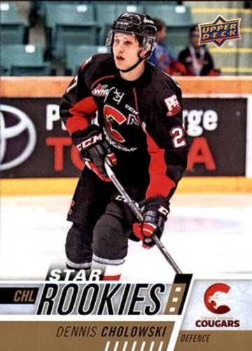 #383 Dennis Cholowski - Prince George Cougars - 2017-18 Upper Deck CHL Hockey