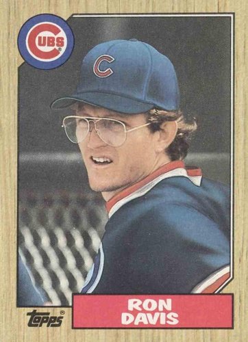 #383 Ron Davis - Chicago Cubs - 1987 Topps Baseball