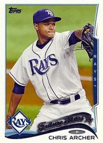 #383b Chris Archer - Tampa Bay Rays - 2014 Topps Baseball