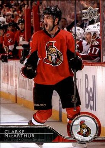 #384 Clarke MacArthur - Ottawa Senators - 2014-15 Upper Deck Hockey