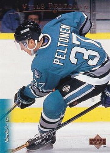 #384 Ville Peltonen - San Jose Sharks - 1995-96 Upper Deck Hockey