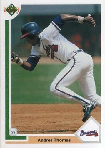 #384 Andres Thomas - Atlanta Braves - 1991 Upper Deck Baseball