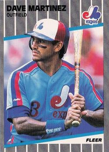 #384 Dave Martinez - Montreal Expos - 1989 Fleer Baseball