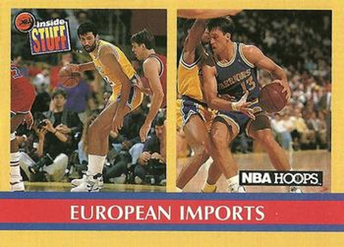 #384 European Imports - Los Angeles Lakers / Golden State Warriors - 1990-91 Hoops Basketball
