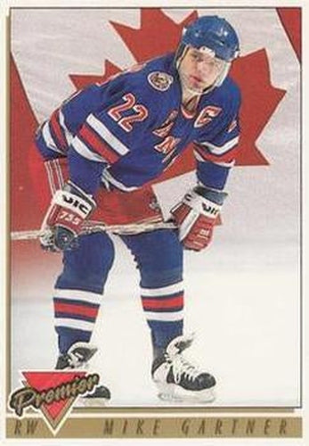 #384 Mike Gartner - New York Rangers - 1993-94 Topps Premier Hockey