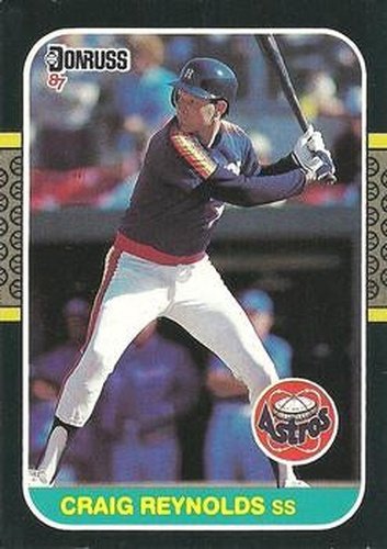 #384 Craig Reynolds - Houston Astros - 1987 Donruss Baseball