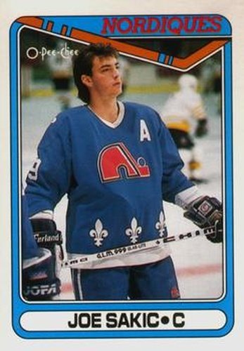 #384 Joe Sakic - Quebec Nordiques - 1990-91 O-Pee-Chee Hockey