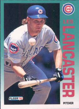 #384 Les Lancaster - Chicago Cubs - 1992 Fleer Baseball