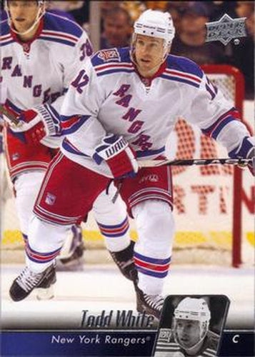 #384 Todd White - New York Rangers - 2010-11 Upper Deck Hockey
