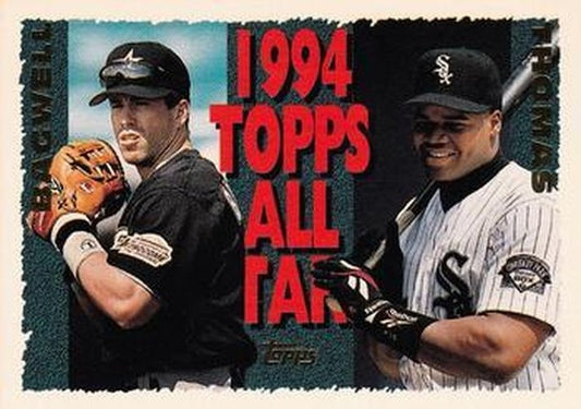 #384 Frank Thomas / Jeff Bagwell - Houston Astros / Chicago White Sox - 1995 Topps Baseball