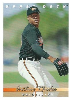 #384 Arthur Rhodes - Baltimore Orioles - 1993 Upper Deck Baseball