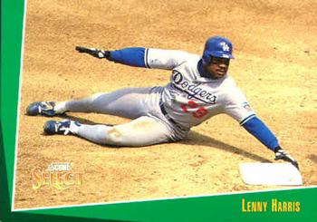 #384 Lenny Harris - Los Angeles Dodgers - 1993 Select Baseball