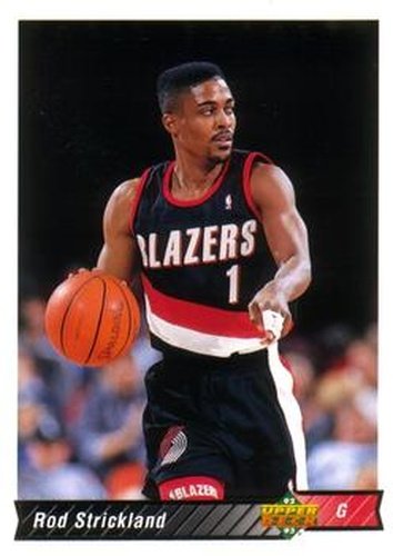 #384 Rod Strickland - Portland Trail Blazers - 1992-93 Upper Deck Basketball