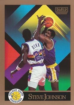 #384 Steve Johnson - Golden State Warriors - 1990-91 SkyBox Basketball