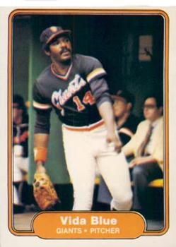 #384 Vida Blue - San Francisco Giants - 1982 Fleer Baseball