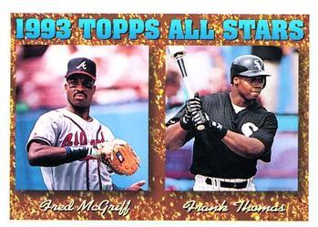 #384 Fred McGriff / Frank Thomas - Atlanta Braves / Chicago White Sox - 1994 Topps Baseball