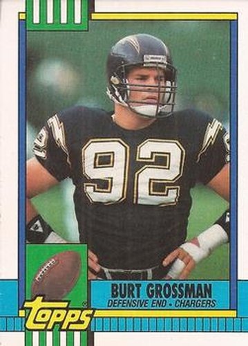 #384 Burt Grossman - San Diego Chargers - 1990 Topps Football