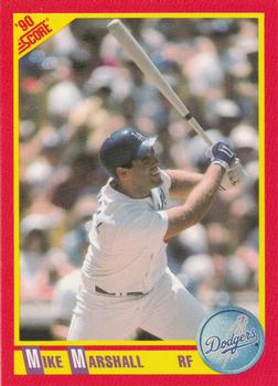 #384 Mike Marshall - Los Angeles Dodgers - 1990 Score Baseball