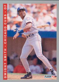 #384 Dwight Smith - Chicago Cubs - 1993 Fleer Baseball