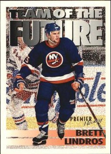 #384 Brett Lindros - New York Islanders - 1994-95 Topps Premier Hockey