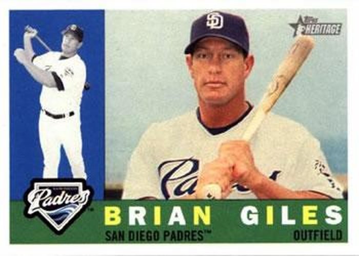 #384 Brian Giles - San Diego Padres - 2009 Topps Heritage Baseball