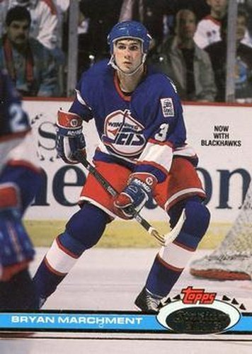 #384 Bryan Marchment - Chicago Blackhawks - 1991-92 Stadium Club Hockey