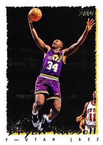 #384 Bryon Russell - Utah Jazz - 1994-95 Topps Basketball