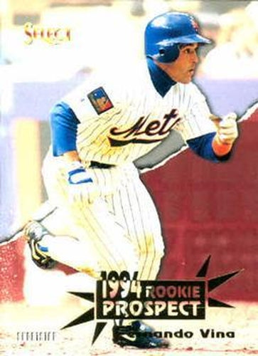 #384 Fernando Vina - New York Mets - 1994 Select Baseball