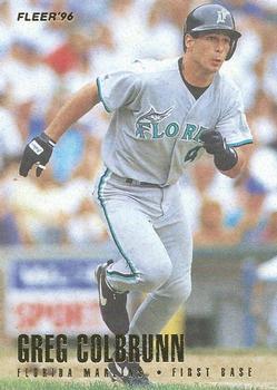 #384 Greg Colbrunn - Florida Marlins - 1996 Fleer Baseball