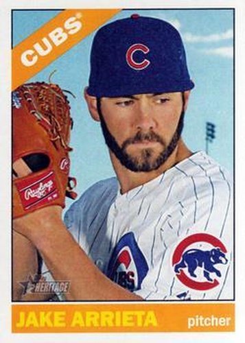 #384 Jake Arrieta - Chicago Cubs - 2015 Topps Heritage Baseball