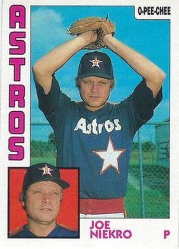 #384 Joe Niekro - Houston Astros - 1984 O-Pee-Chee Baseball