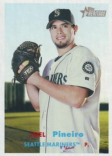 #384 Joel Pineiro - Seattle Mariners - 2006 Topps Heritage Baseball