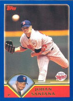 #384 Johan Santana - Minnesota Twins - 2003 Topps Baseball