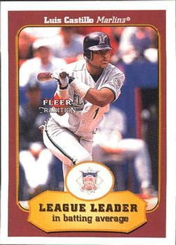 #384 Luis Castillo - Florida Marlins - 2001 Fleer Tradition Baseball