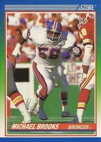 #384 Michael Brooks - Denver Broncos - 1990 Score Football