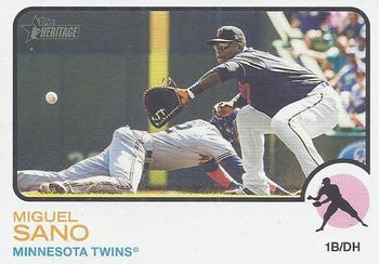 #384 Miguel Sano - Minnesota Twins - 2022 Topps Heritage Baseball