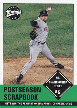 #384 Mike Hampton - New York Mets - 2001 Upper Deck Vintage Baseball