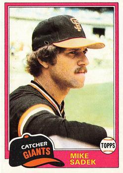 #384 Mike Sadek - San Francisco Giants - 1981 Topps Baseball