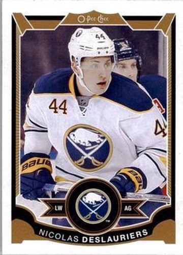 #384 Nicolas Deslauriers - Buffalo Sabres - 2015-16 O-Pee-Chee Hockey