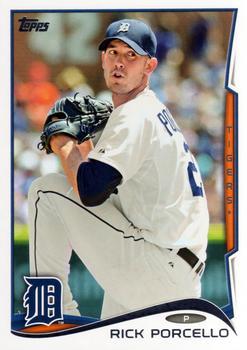 #384 Rick Porcello - Detroit Tigers - 2014 Topps Baseball